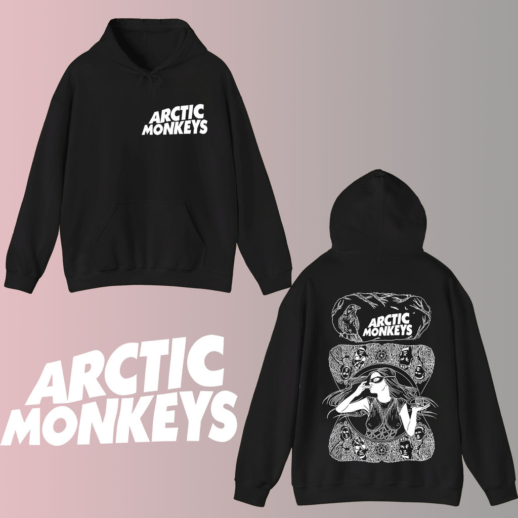 Arctic Monkeys - Metal Band Print hoodies ผ้าฝ้ายใหม่ Vintage Design Unisex Tee หลายสไตล์ เสื้อฮู้ด 