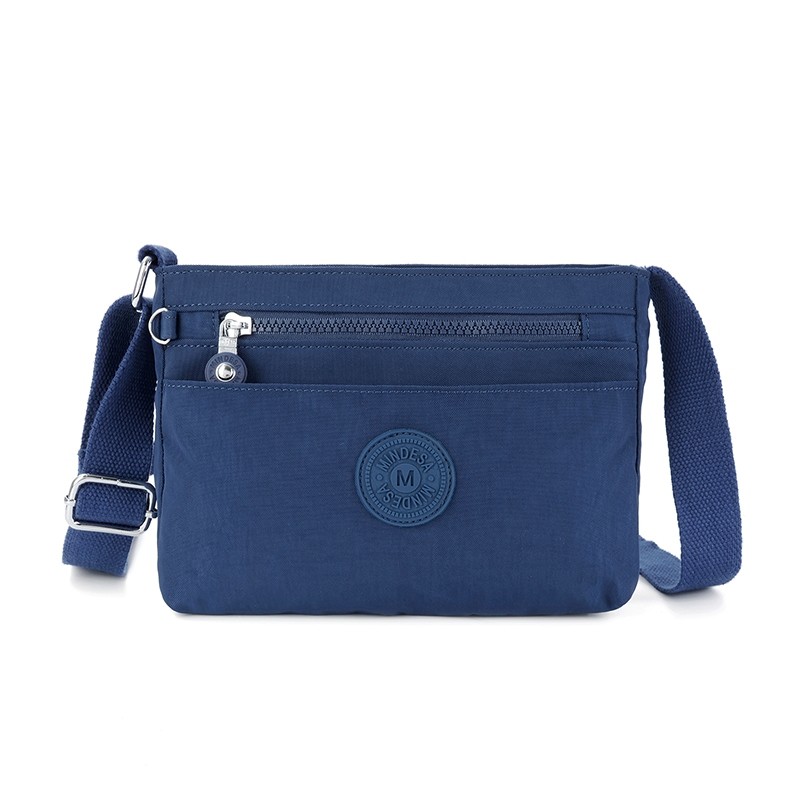 MINDESA-กระเป๋าสะพายข้างแฟชั่นผู้หญิง เเข็งเเรงทนทาน คลาสสิก แฟชั่นสไตล์เกาหลีมีซิป หลายช่อง ลําลอง รุ่น8784