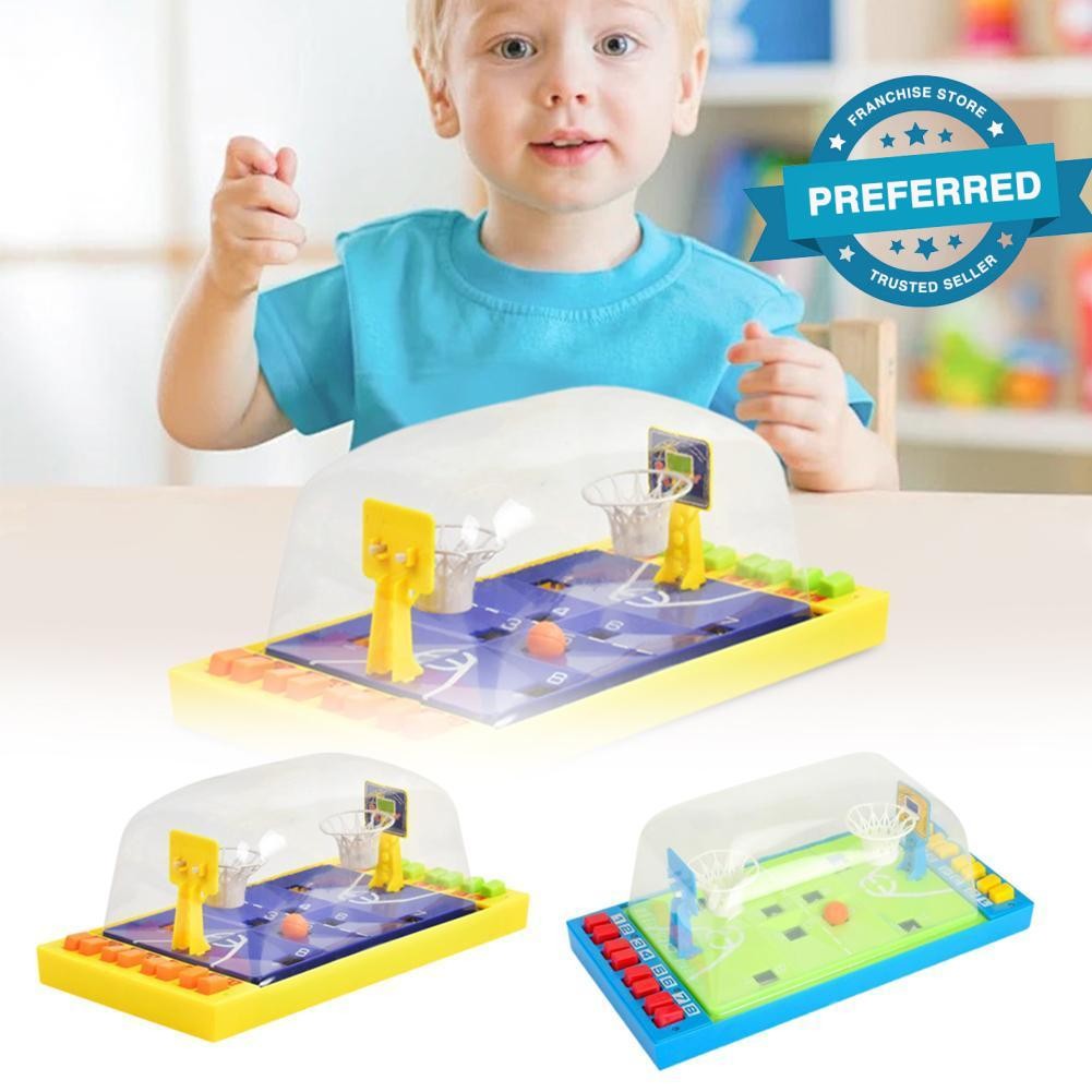 เกมกระดาน Mini Interactive Basketball Finger เกมส์ยิงผู้ปกครองเครื่องเด็กผู้หญิง J4m2