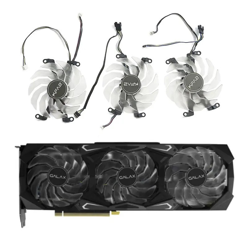 ยี่ห้อใหม่ 89 มม.4PIN RTX 3090 3080TI GPU พัดลมสําหรับ GALAX RTX 3080 Ti 3080 3090 SG กราฟิกการ์ดเปล