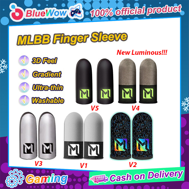 Bluewow Gaming Finger Sleeves MLBB Series แพ็คคู่ออกแบบมาสําหรับเกมเพื่อคืนความสัมผัสที่แท้จริง