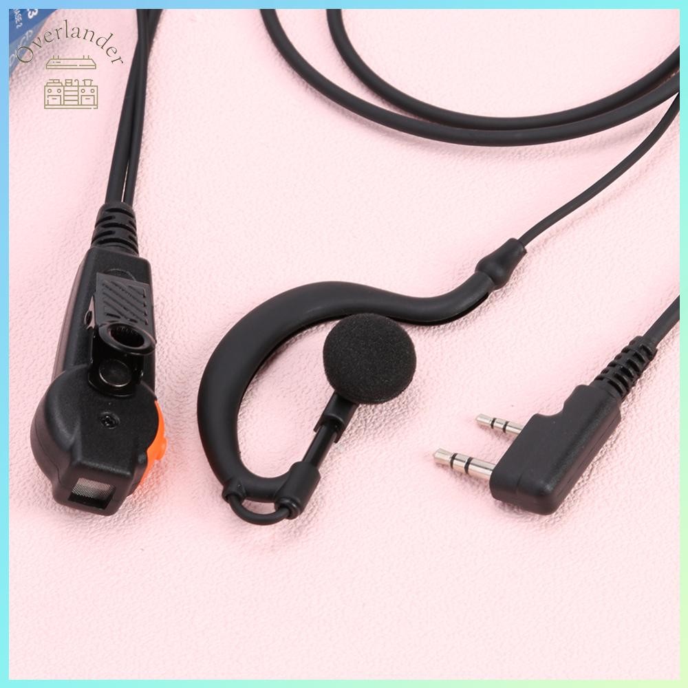 โอเวอร์แลนเดอร์☂ Au Dual PTT K Walkie Talkie วิทยุหูฟังไมโครโฟนสําหรับ Kenwood 888S TYT