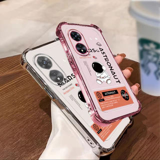กันกระแทก case สําหรับ OPPO A17 A97 5G A38 4G A18 A60 เคสโทรศัพท์ TPU รูปแบบนักบินอวกาศ high-end ป้องกันนิ่ม