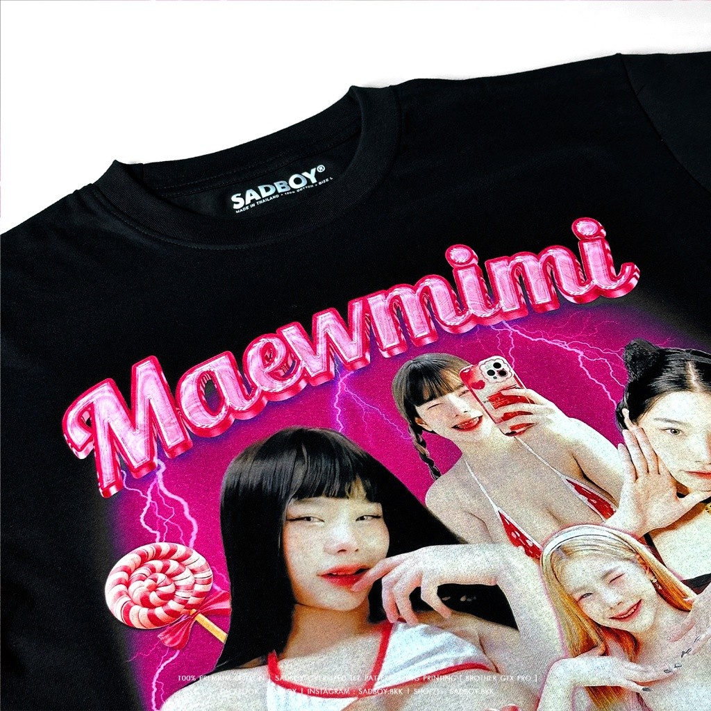 คอลเลคชั่นแรก HIGHSSTN x SADBOY Sexy Special Edition Harajuku Printed T-Shirt