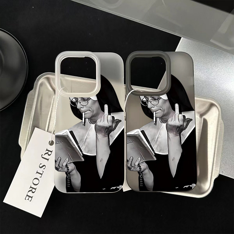 ฝาครอบโทรศัพท์นุ่ม กันกระแทก For iPhone11 13 15 12 14 16ProMax 7 8Plus X XR XS Max ชังการกระทำ