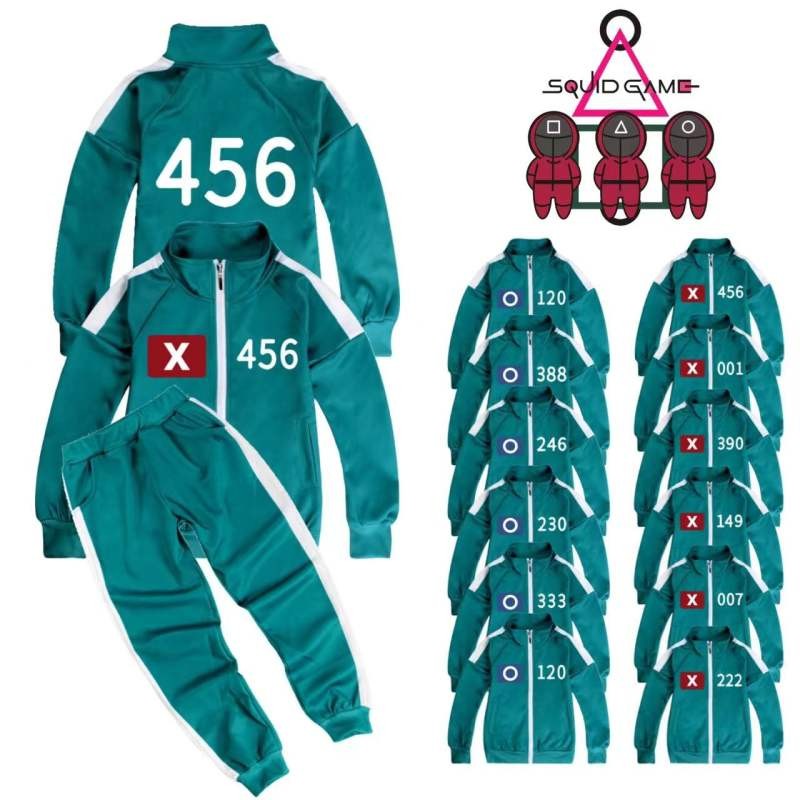 【110-170】 game costume for kids 456 Jacket+Pants set 001 222 230 333 A4..