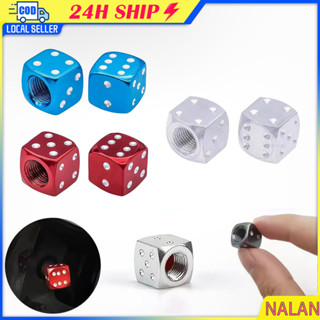 ร้านอยู่กทม.2ชิ้น ฝาจุ๊บลมยาง จุกลมลูกเต๋า แบบอะลูมิเนียม สำ…