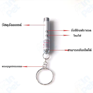 INPET เลเซอร์แมว 2in1 ไฟฉายและเลเซอร์/ไม้ตกแมว ของเล่นแมว ลูกบอลแมว ของใช้แมว ของเล่นที่น้องแมวชอบมาก ลำแสงชัดส่องได้ไกล
