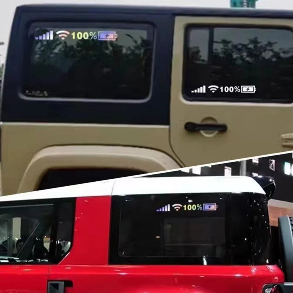 45ซม.สติ๊กเกอร์ตกแต่งรถยนต์ สัญญานมือถือ สติ๊กเกอร์แบตเตอร์รี่ สร้างสรรค์ มีกาวในตัว - รูปที่ 6