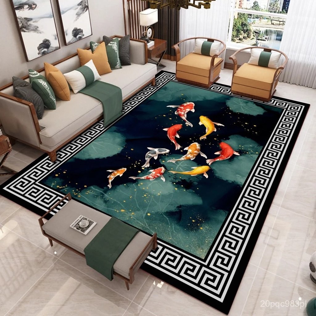 Modern Nordic 3D Butterfly Printed Carpet Living Room Sofa Coffee Table Light Luxury Carpet Family B