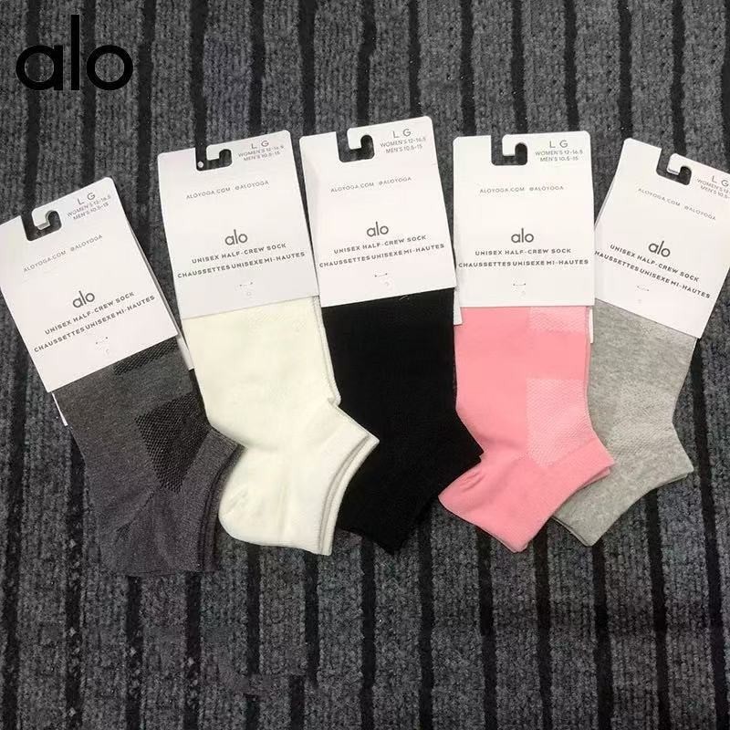 Alo Low-Top Boat Socks สock กีฬา breathable .MATCH ทุกรูปแบบ