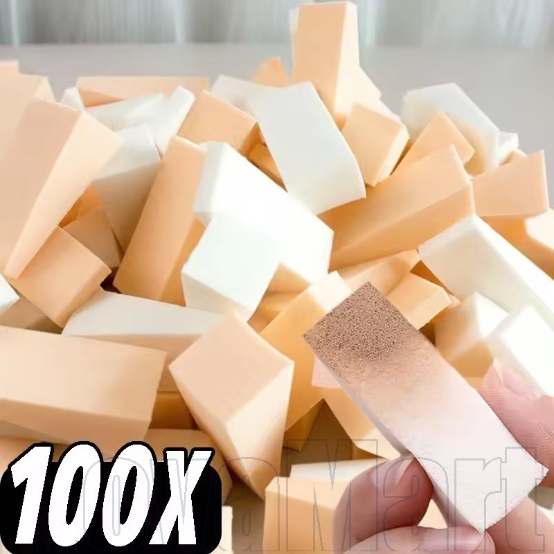 20-100 ชิ้น Latex สามเหลี่ยมแต่งหน้าฟองน้ําพัฟ Soft Detail Powder พัฟเครื่องสําอาง Applicator Blend Smearing คอนซีลเลอร์ครีมเครื่องมือ