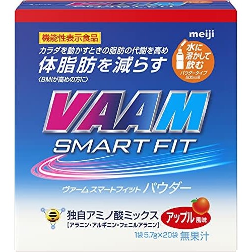 【Direct from Japan】Vaam Smart Fit Water Powder รสชาติแอปเปิ้ล 5.7G x 20 ถุง [อาหารที่ใช้งานได้] กรดอ