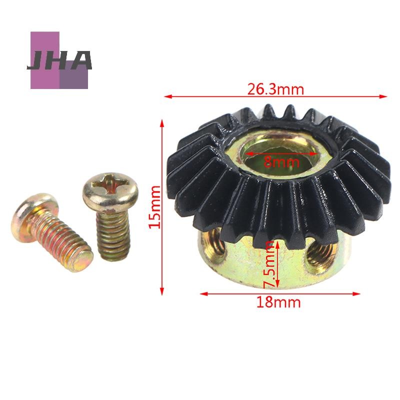 [JHA] ใหม่ 20T Bevel Gear 8MM Hole Model Gear 90 องศาพวงมาลัยเกียร์ 20 ฟันใหม่