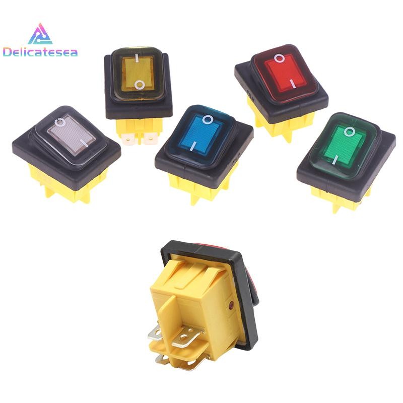 [Delicatesea] 1 ชิ้น 12 โวลต์/220 โวลต์ 30A ON OFF Heavy Duty 4pin DPST IP65 ปิดผนึกกันน้ํา T85 Auto