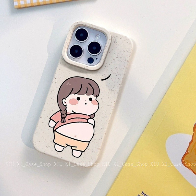 รูปแบบการ์ตูนหน้าท้องลดน้ำหนักป้องกันการตกเชลล์คู่รัก Emoji สำหรับ iPhone16 15 14 13 12 11 ProMAX XSMax XS XR 7Plus-XMK6 - รูปที่ 5