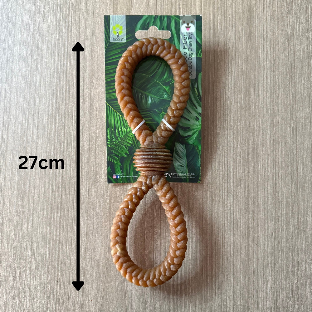Agogo Mainan Anjing ของเล่นเคี้ยวสุนัขใยไผ่ 竹维狗玩具