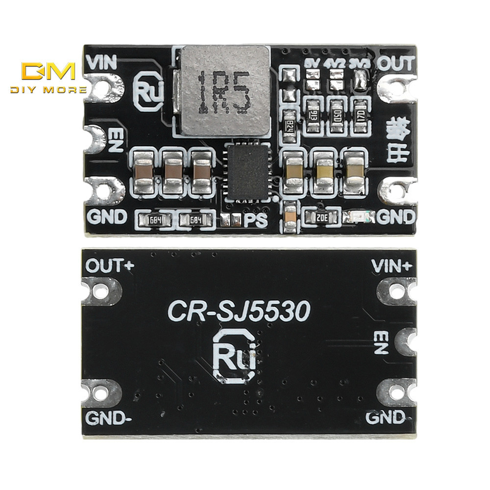 Diymore DC-DC Buck และ Boost โมดูล 1.8-5.5V ถึง 3.3V4.2V5V3A ปรับเอาต์พุตต่ํา Ripple Boost Buck โมดูลแรงดันไฟฟ้าคงที่