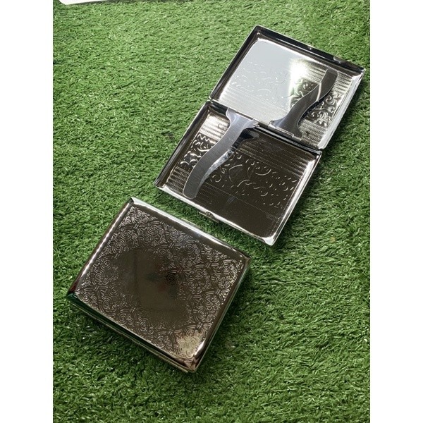 กล่องใส่บุหรี่ OPHONE กล่องแฟชั่น สีเงิน กล่องสีเงินแฟชั่น คุณภาพดี - รูปที่ 2