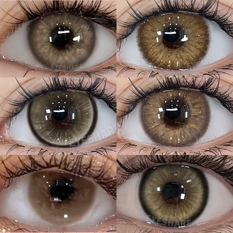 (COD) 6 คอนแทคเลนส์สีน้ำตาลที่ขายดีที่สุดในปีนี้ คอนแทคเลนส์เพื่อดวงตาสวย 1 ปี สินค้าเฉพาะจุด