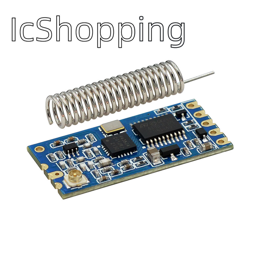 Hc-12 SI4463 ไมโครคอนโทรลเลอร์ไร้สาย serial, 433 ระยะยาว, 1000M พร้อมเสาอากาศสําหรับบลูทูธ