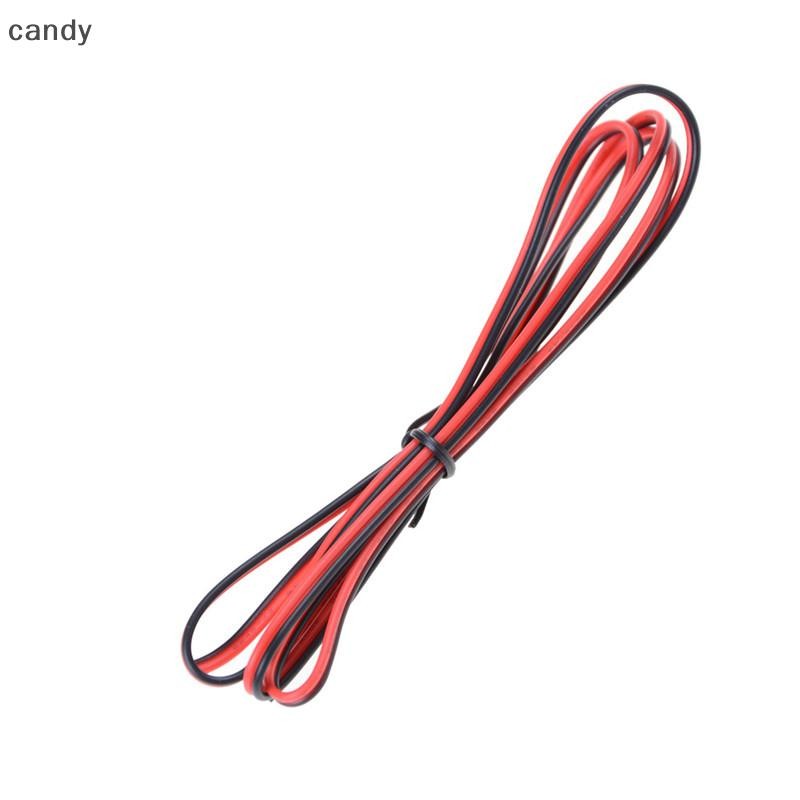 Ndy 22AWG สายแดงดํา 2 ขา สายไฟหุ้มฉนวน PVC สายไฟ 22 awg สายไฟ สาย LED DIY Connect 2M/4M 2pin Extension สายไฟสีแดงสีดําสําหรับโคมไฟ LED Strip 22AWG 2M