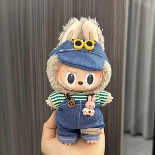 Ropa Labubu สําหรับ 17 ซม. Labubu ชุดหมวกสไตล์ย้อนยุคสไตล์ศิลปะขนาดเล็กเสื้อผ้า Labubu ชุด