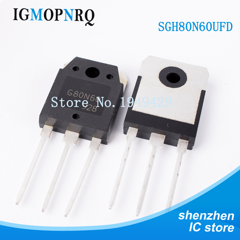 10 ชิ้น/ล็อต G80N60 G80N60UFD SGH80N60UFD TO-3P ทรานซิสเตอร์ 80A600V ใหม่