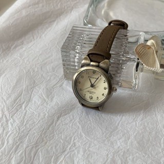 เข็มขัด ขนาดเล็กรอบนาฬิกาผู้หญิงควอตซ์จอแสดงผลคู่นาฬิกาผู้หญ…