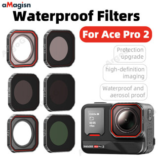aMagisn ฟิลเตอร์เลนส์สำหรับ Insta360 Ace Pro 2 UV CPL ND กัน…