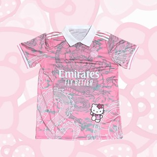 เสื้อยืด Real Madrid Hello Kitty | เสื้อโปโลรุ่นมังกรจีน