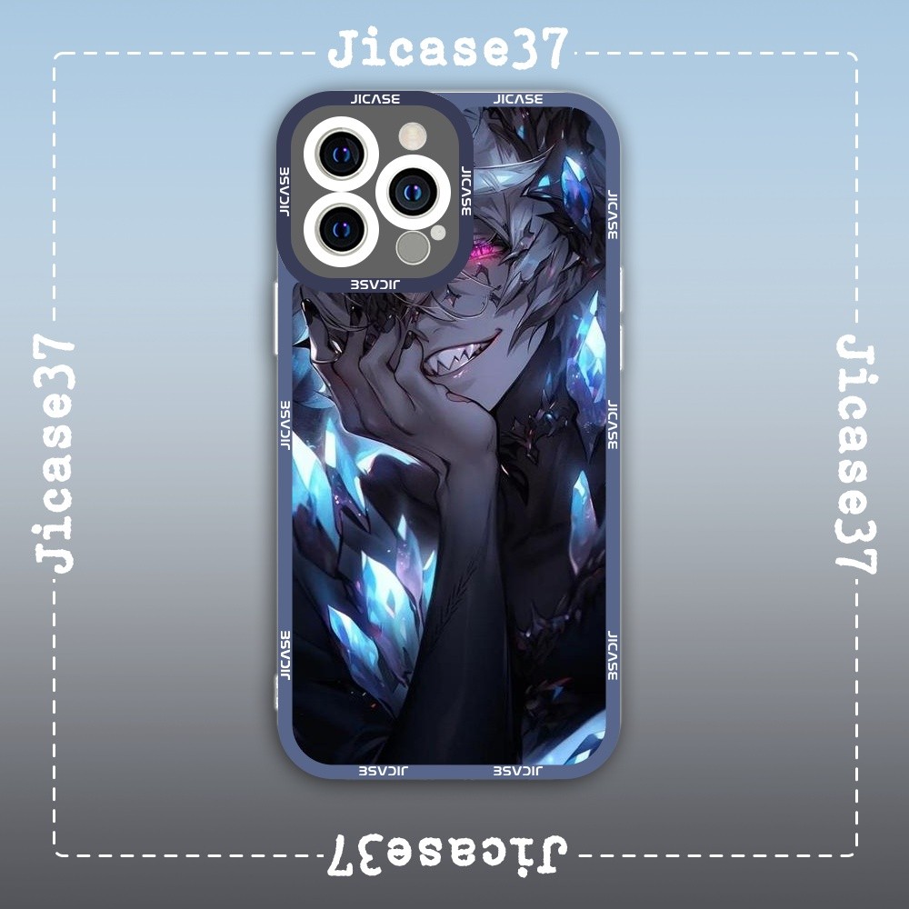 Samsung Xiaomi Oppo Anime Chainsaw man Demon Hunter Square Edge เคส iPhone