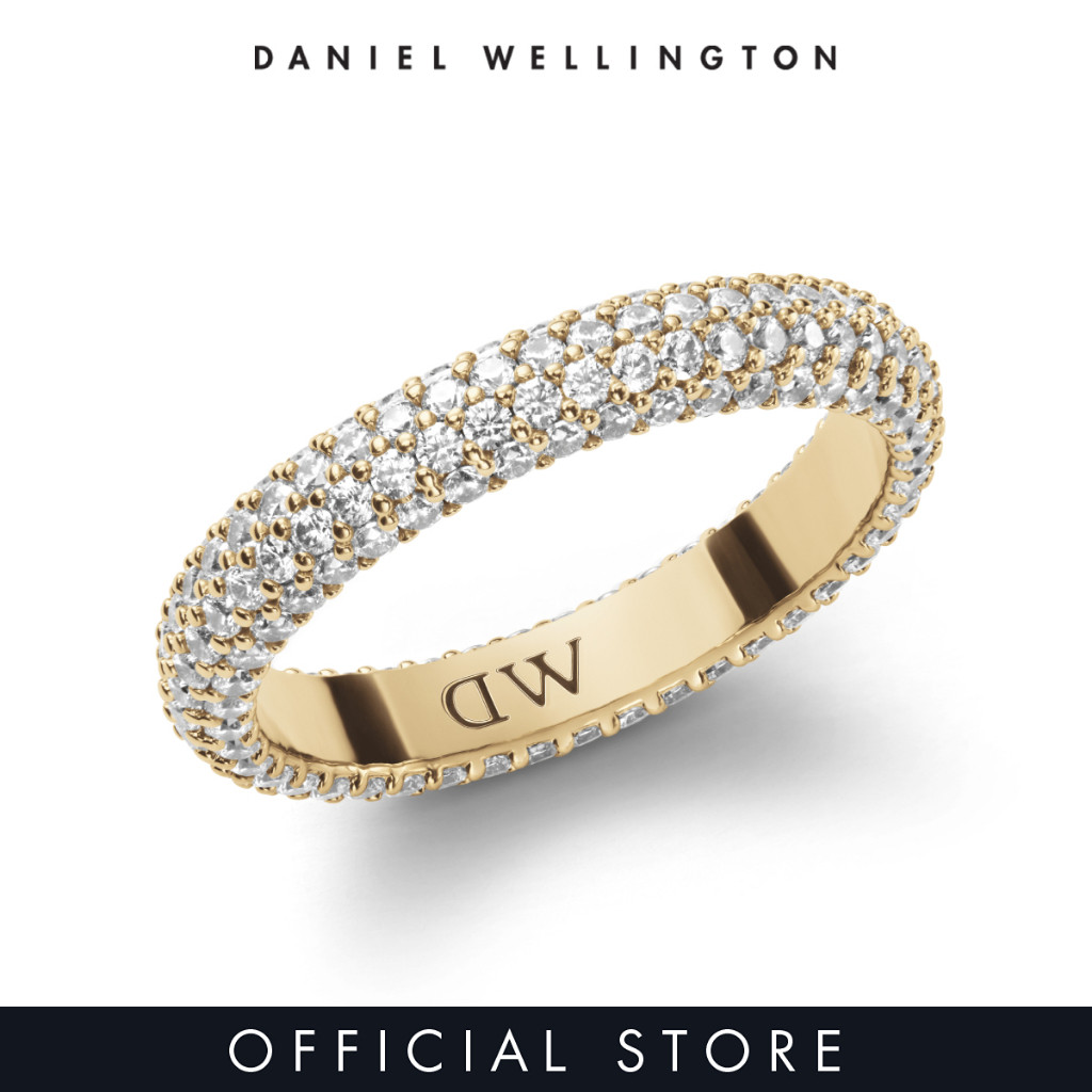 Daniel Wellington خاتم Pavé بالكريستال — روز جولد / فضي / ذهبي — صورة 7