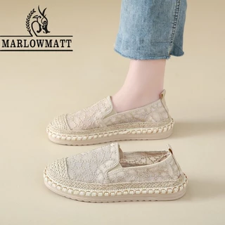 Marlowmatt Ladies Lazy Shoes Cover Foot Lace Upper Lightweight Breathable