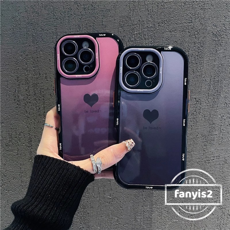 SAMSUNG สําหรับSamsung A16 A06 A35 A25 A15 A05 A03 A04s A12 A13 A23 M12 4G A51 A52 A52s A53 A54 A55 A73 5GGradientสีม่วงเคสโทรศัพท์TPUนุ่ม