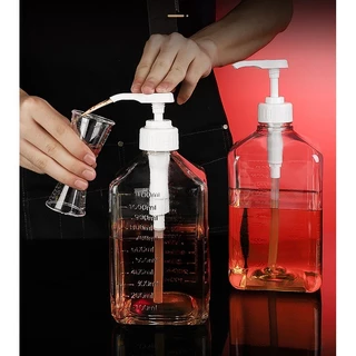 COZII COD ขวดปั้มน้ำเชื่อม ขวดพลาสติกปั้มน้ำเชื่อม 1600ml ขวดพลาสติกปั้มน้ำเชื่อม 10/8/5CC หัวปั้มน้ำเชื่อม ขวดปั้มไซรั