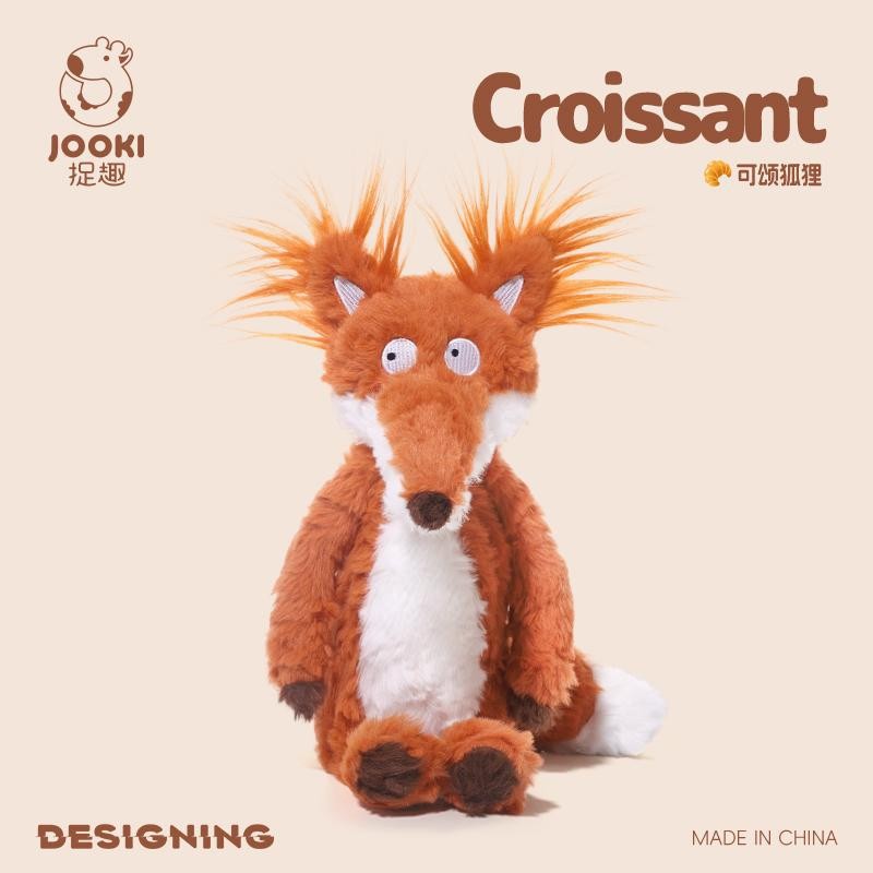 JOOKI Toy Croissant ตุ๊กตาจิ้งจอกน่ารัก Plush Toys ของเล่นเด็ก ของขวัญวันเกิดสุดคิวต์