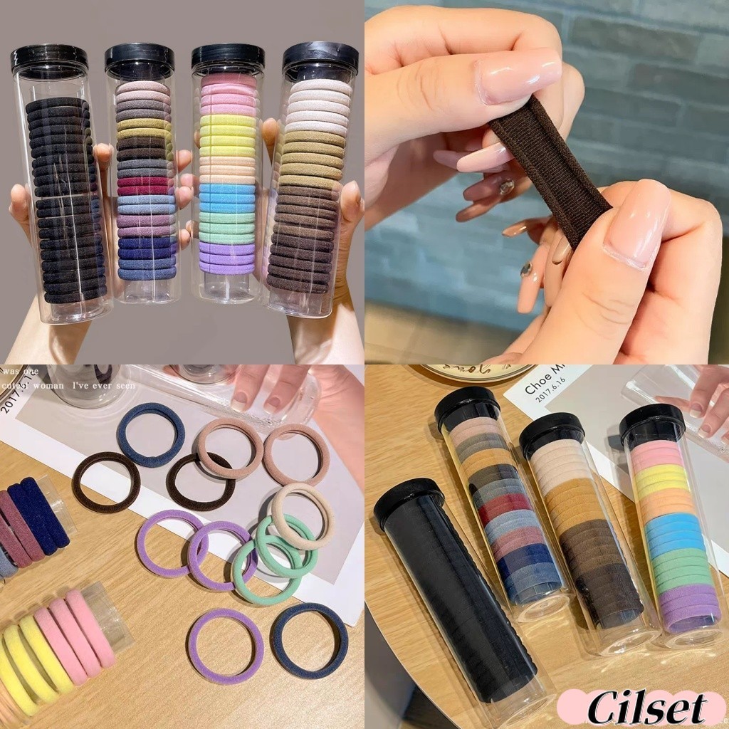 Cilset🛒พร้อมส่ง🎀ยางมัดผมผ้ากำมะหยี่ ฟีลเกาหลี 20ชิ้นต่อ1กล่อง 9บาท ถูกมาก /TM-1