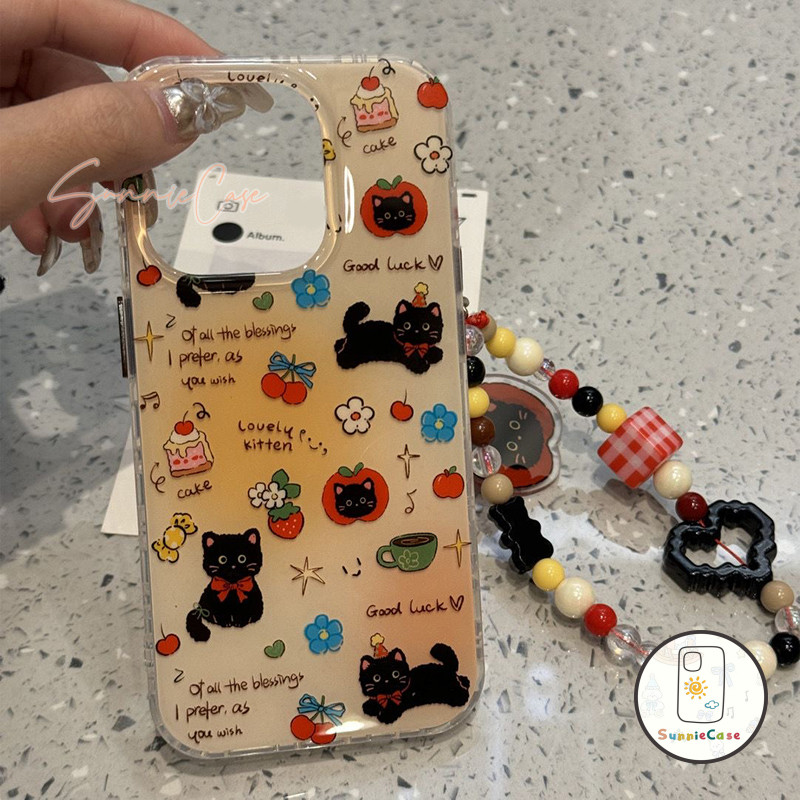 เคสไอโฟน11 สำหรับ IPhone 15 11 16 13 12 14 Pro Max XR X XS 8Plus 7Plus Max 15 7 8 Plus SE คิตตี้ เคสโทรศัพท์ง่าย ๆ