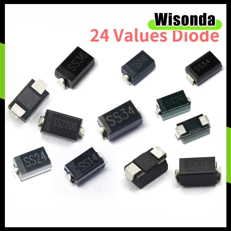 100 ไดโอด SMD 1N4001 1N4007 SS14 SS34 SS36 SS54