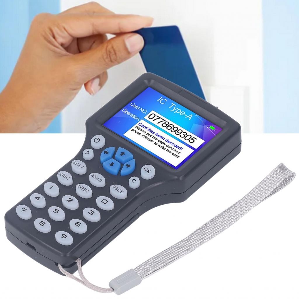 NFC RFID Card Reader Black Duplicator Copier HD 2.8 นิ้วสำหรับโรงงาน