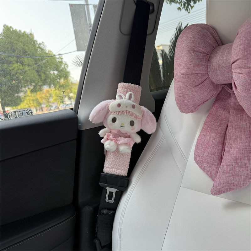 ผ้าปิดตา ทํานอง รถปลอดภัยเข็มขัดปกป้องกันไหล่น่ารักการ์ตูนตุ๊กตาตุ๊กตาตกแต่งรถ - รูปที่ 2