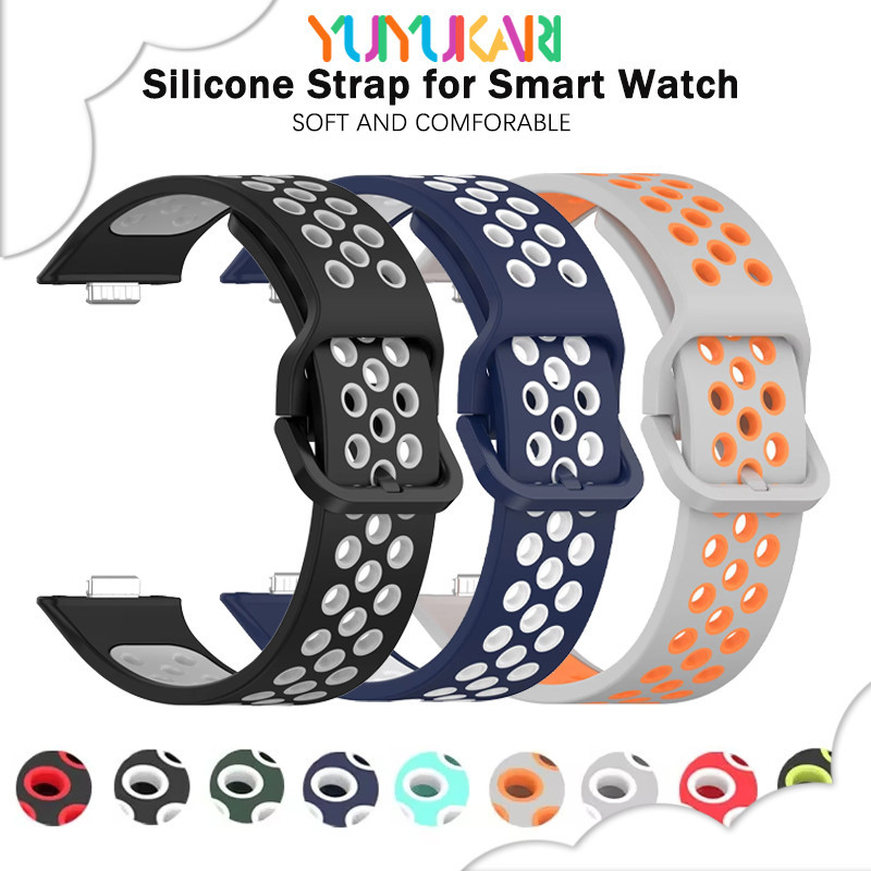 สายซิลิโคนกีฬาสำหรับ for Huawei Watch Fit 4/4 Pro/3 สายรัดข้อมือสายรัดข้อมือยางอ่อนสำหรับ for Smartwatch Huawei Fit 3