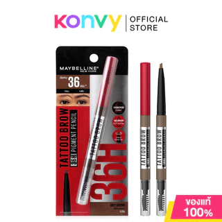 Maybelline New York Tattoo Brow Up To 36h Pigment Brow Pencil 0.25g เมย์เบลลีน นิวยอร์ก ดินสอเขียนคิ้ว.