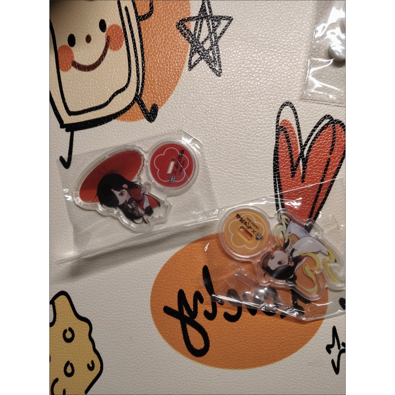 2 ชิ้น/ล็อต Mini Anime Tian Guan Ci Fu Hua Cheng Xie Lian รูปอะคริลิคขาตั้งรุ่นแผ่น Heaven Officials Blessing น่ารักสาวตกแต่งโต๊ะแฟนของขวัญ - รูปที่ 5