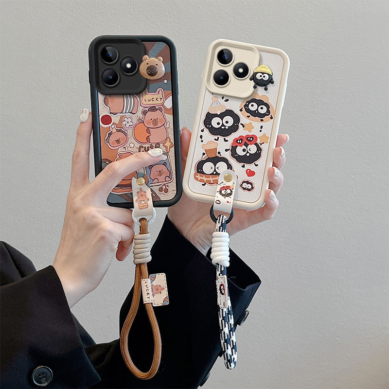 เคส Realme Note 50 เคส Realme C53 เคส Realme C51 เคส ใช้งานร่วมกับKuromiรูปแบบน่ารักนุ่มโทรศัพท์กรณี