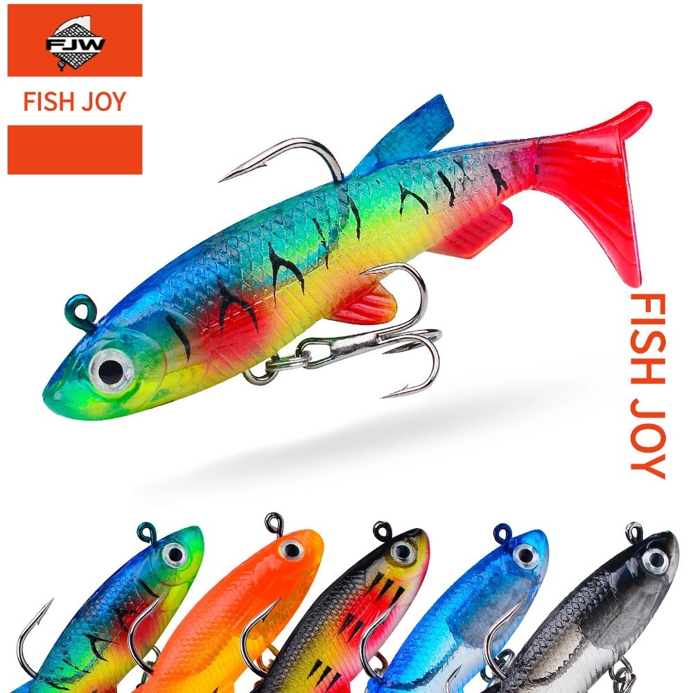 F297 ตกปลา ปลาปลอม เหยื่อเรืองแสง 3D ตาปลา สีสันสดใส ลายพราง ลายสาดสี ปลายแหลม สะพานเหยื่อ