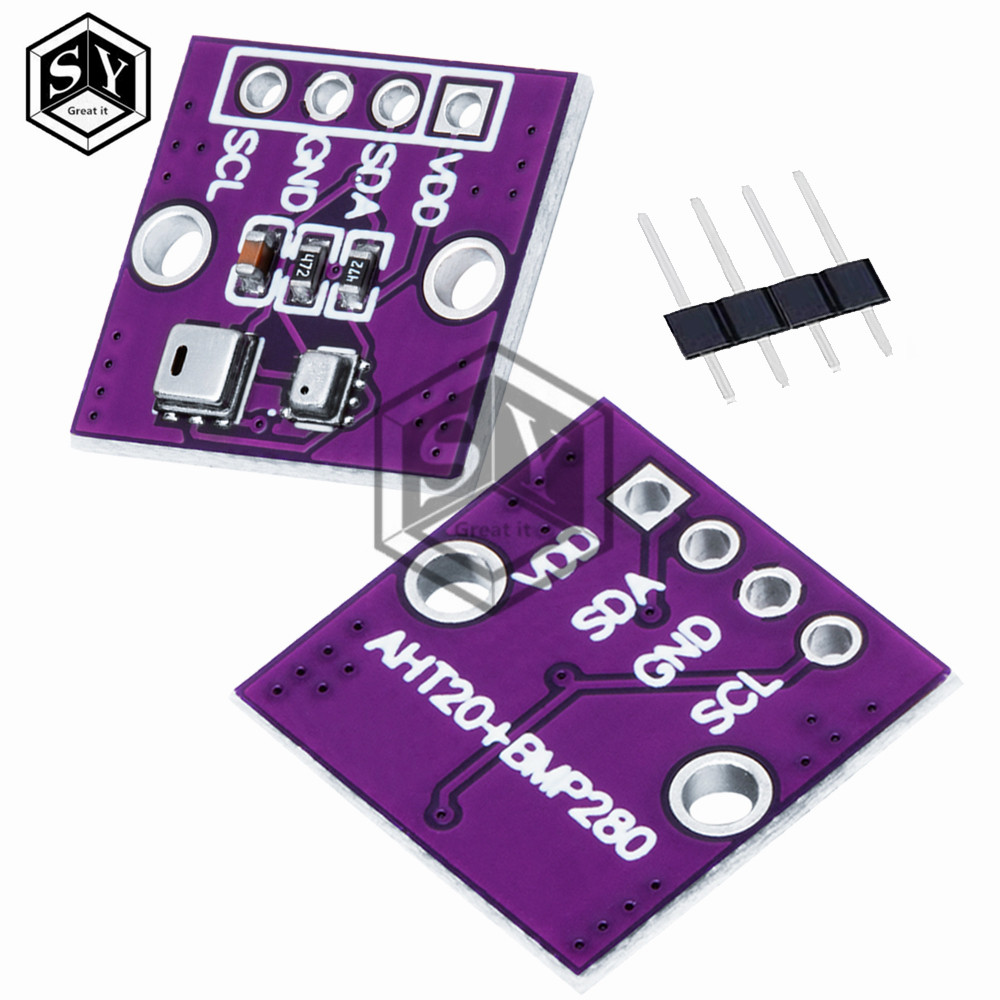 AHT20 + BMP280 อุณหภูมิและความชื้นความดันโมดูลความแม่นยําสูงดิจิตอลอุณหภูมิและความชื้นบรรยากาศความดั