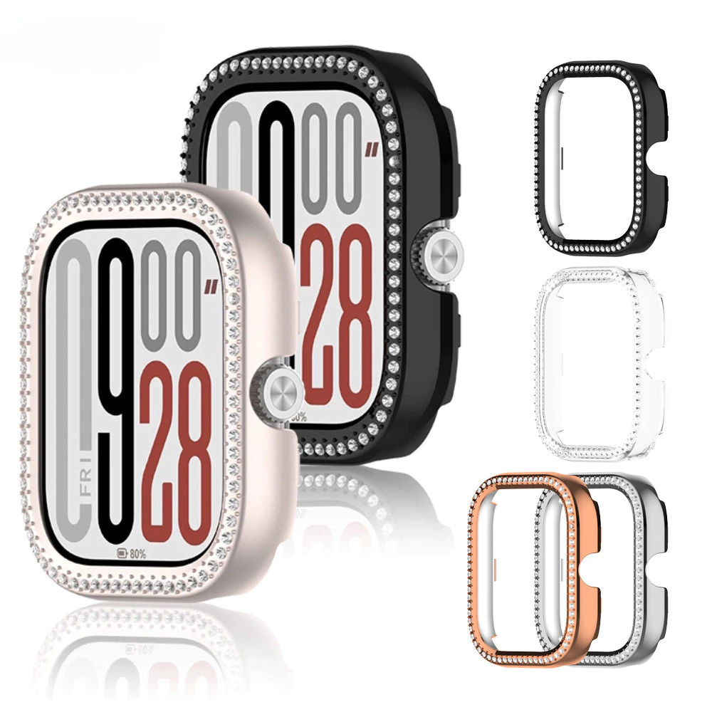 Bling PC Hollow สําหรับ Redmi นาฬิกา 5/5 Active/5 Lite สมาร์ทนาฬิกาเพชรคริสตัลกันชน Protector สําหรับ Redmi Watch4Accessorie
