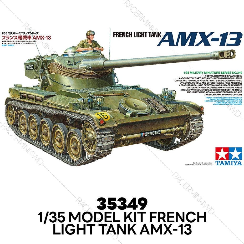 TAMIYA 1/35 French Light Tank AMX-13 35349